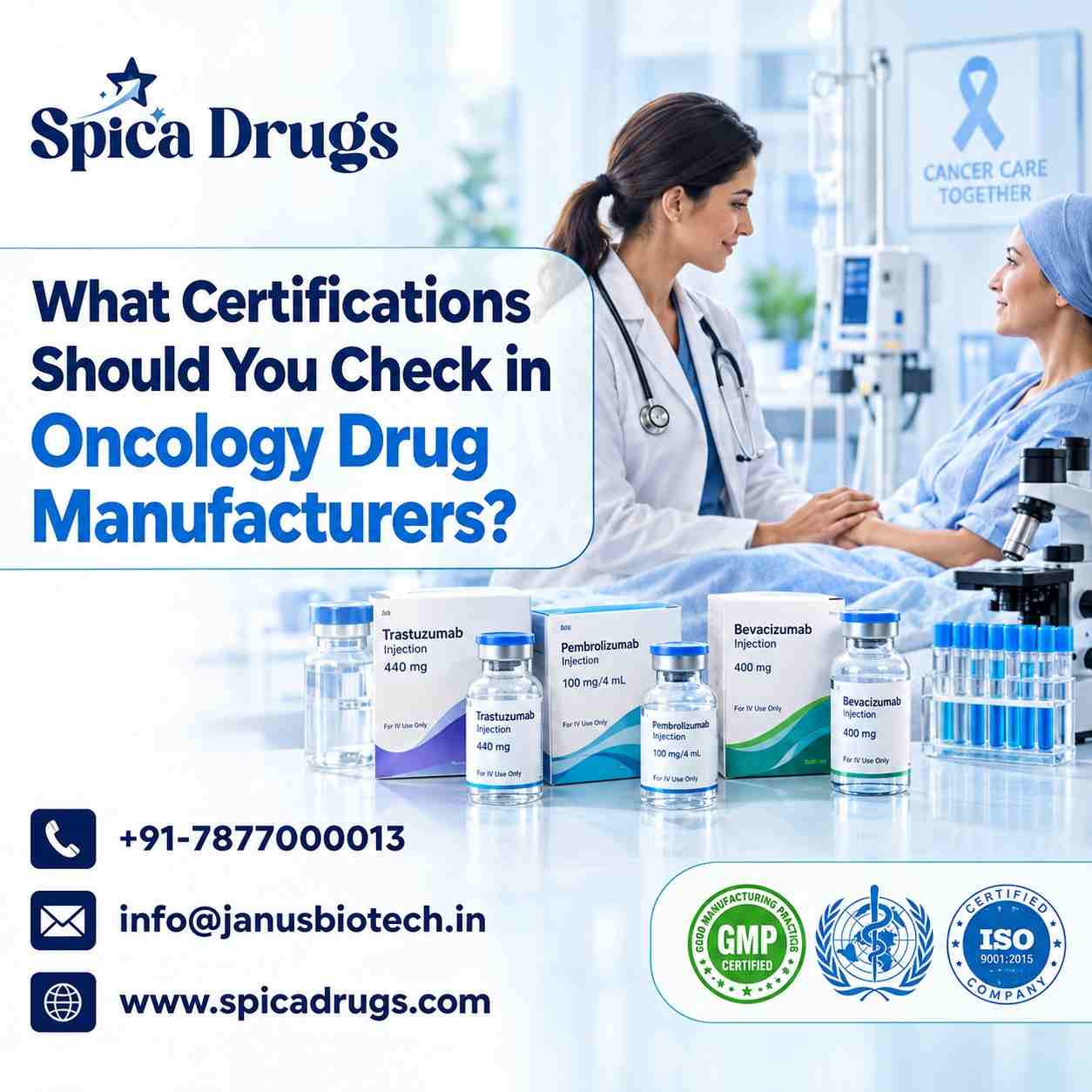 What Certifications Should You Check in Oncology Drug Manufacturers?